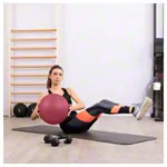 TOGU medicine ball made of ruton,  34 cm, 5 kg, red