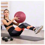 TOGU medicine ball made of ruton,  34 cm, 5 kg, red