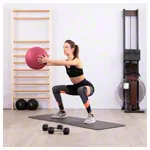 TOGU medicine ball made of ruton,  34 cm, 5 kg, red