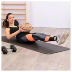 Medicine ball made of leather,  26 cm, 3 kg