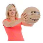 Leather medicine ball set 5 pcs, 1-5 kg