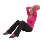Leather medicine ball set 6 pcs, 1-5 kg incl. stand