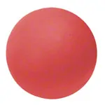 Sponge rubber ball, set of 4:  62 mm, blue, green, red, yellow