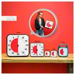 Time Timer Table Clock with acoustic signal, big, 30x30 cm