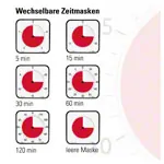 Time Timer MAX table clock with acoustic signal, 5 min. to 120 min., 40x40 cm