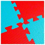 Vario-Top exercise mat, LxWxH 100x100x2.5 cm, red
