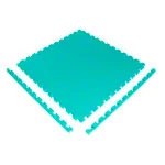 Image shows Vario-Top exercise mat, LxWxH 100x100x2.5 cm, green