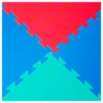 Image shows Vario-Top exercise mat, LxWxH 100x100x2.5 cm, green