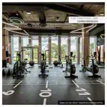 PAVIGYM fitness floor for the Endurance weight room, 100x100x0.7 cm, black