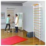 Wall bars metal / wood, 90 x 240 cm W x H, 14 bars