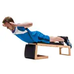 NOHrD Abdominal and Back Trainer Triatrainer, oak, pleather