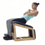 NOHrD Abdominal and Back Trainer Triatrainer, cherry, pleather