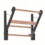 NOHrD Wall bars Club-Sport, foldout, HxWxD 230x80x13 cm, 10 bars