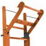 NOHrD Wall bars cherry, foldout, HxWxD 230x80x13 cm, 10 bars