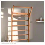 Image shows NOHrD Wall bars cherry, foldout, HxWxD 230x80x13 cm, 10 bars