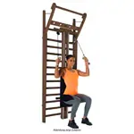 NOHrD Combi-Trainer for wall bars, nut tree