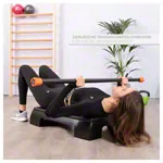 Step bench in one piece, black