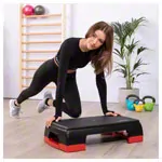 Step board, 2-way adjustable, black