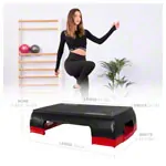 Step board, 2-way adjustable, black