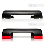 Step board, 2-way adjustable, black
