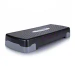 Step board height adjustable, black LxWxH 68x28x10/15 cm