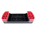 Step board height adjustable, black LxWxH 68x28x10/15 cm