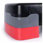 Step board height adjustable, black LxWxH 68x28x10/15 cm