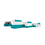 REEBOK Step professional, white-cyan