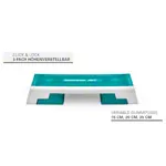 Image shows REEBOK Step semi-professional incl. DVD, white-cyan