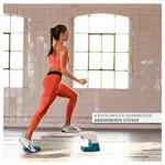 Image shows REEBOK Step semi-professional incl. DVD, white-cyan