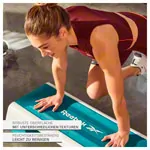 Image shows REEBOK Step semi-professional incl. DVD, white-cyan