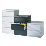 Suspension filing cabinet with 2 drawers, LxWxH 73,3x78,7x59 cm, with two lanes