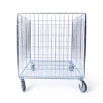 Image shows Ball Carts Standard with lid, 2-pcs., 392 L, movable