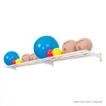 Wall bracket with 4 braces incl. extension module, 50x250 cm
