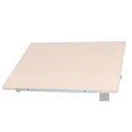 Reference edge for sit-stand work table, 56x0.5 cm