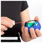 Spaceball Hand exerciser with exercise instructions