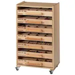 Pertra suitcase-shelf cart with rolls