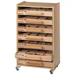 Pertra complete set including 7 suitcases and one suitcase-shelf cart, 2353-pcs.