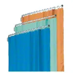 Telescopic sight protection 150 cm with curtain 175 cm