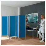 Lightweight screen 3-leaf, HxQ 165x156 cm