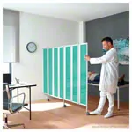 Folding wall flexible, 3-bladed, HxB 165x90 cm
