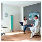 Folding wall flexible, 3-bladed, HxB 165x90 cm