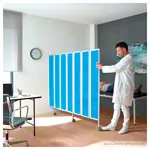 Folding wall flexible 5-bladed, HxW 165x150 cm, blue