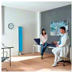Folding wall flexible 5-bladed, HxW 165x150 cm, blue