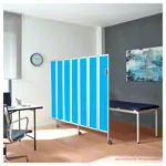 Folding wall flexible 5-bladed, HxW 165x150 cm, blue