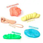 Physioflex Therapy plasticine medium, 450 g, red