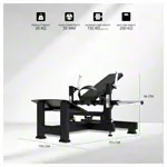 Image shows TUNTURI weight station Platinum Hip Thrust, Plate loaded, V-series