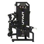 Image shows TUNTURI weight station Platinum Dual Leg Curl/Extension, V-series