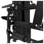 Image shows TUNTURI weight station Platinum Dual Leg Curl/Extension, V-series