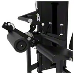 Image shows TUNTURI weight station Platinum Dual Leg Curl/Extension, V-series